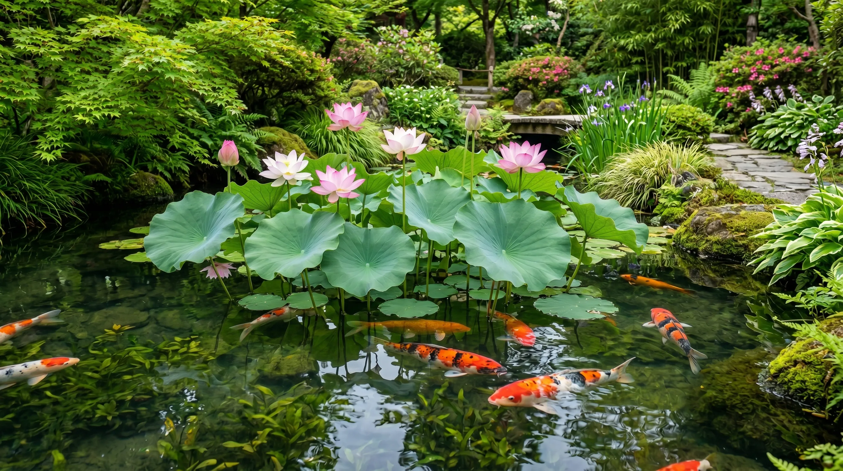 Minimal Modern Koi Pond